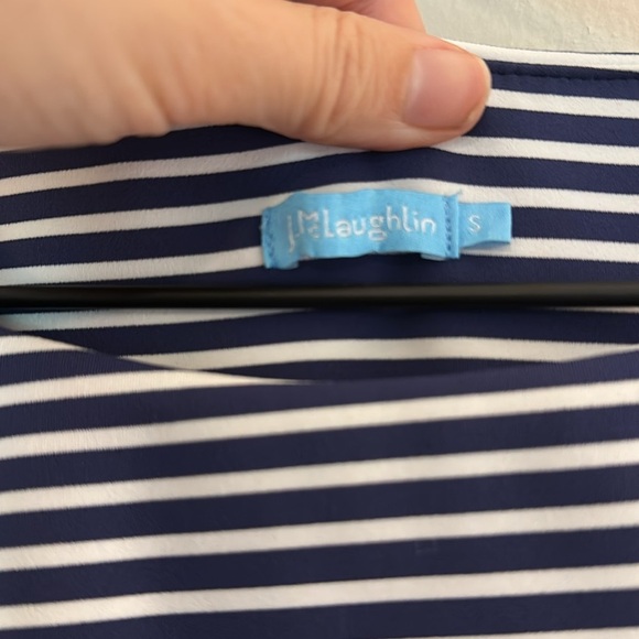 J. MCLAUGHLIN | Navy/White Striped Nichola Dress - Picture 5 of 5